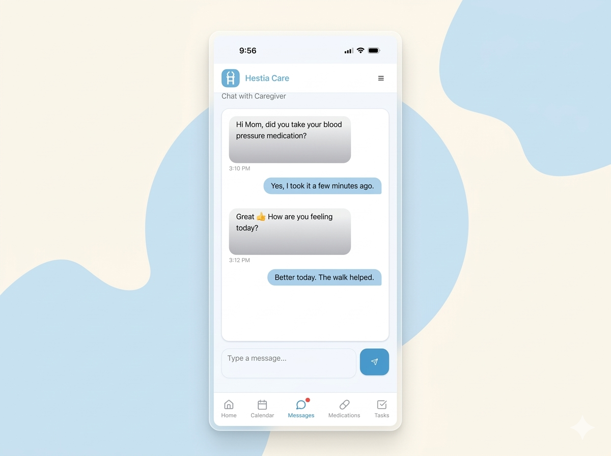 Messaging feature illustration